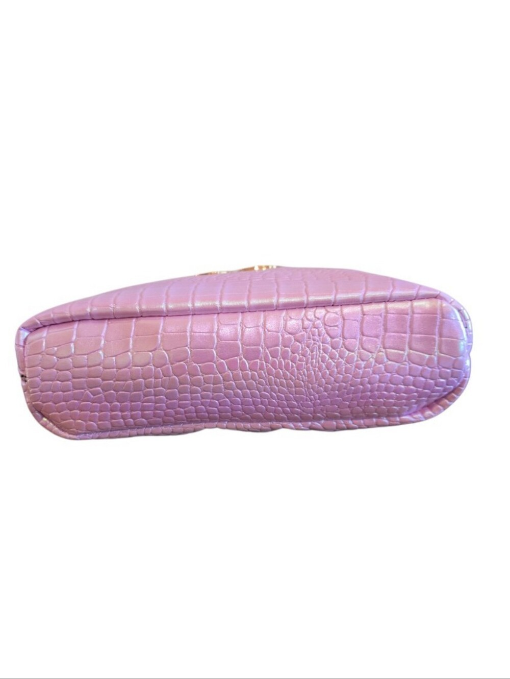Juicy Couture Metallic Iridescent Pink Converted Makeup Crossbody Bag - Picture 4 of 11